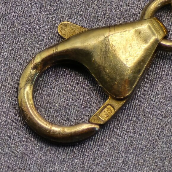 VTG 14K Gold Filled Natural Coral Y Drop Necklace 16" Paperclip Chain w/ Crystal - Picture 10 of 16